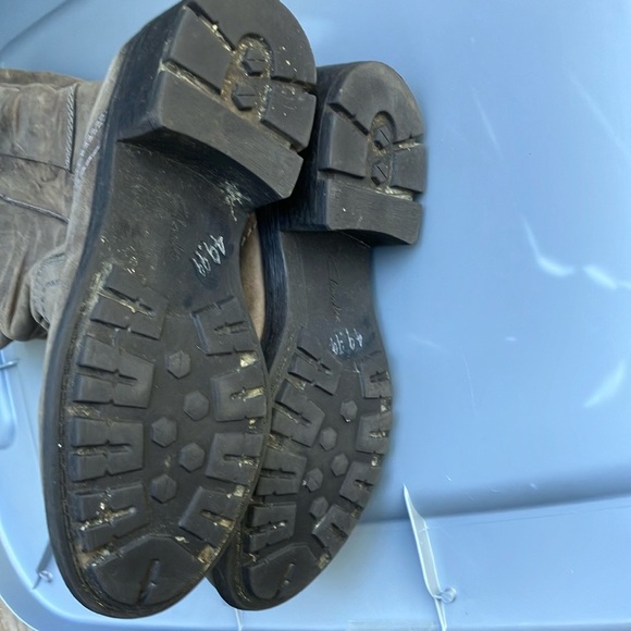 Women’s 7 Clarks slate :brownish grey Leather Bootsside zip - Picture 11 of 11